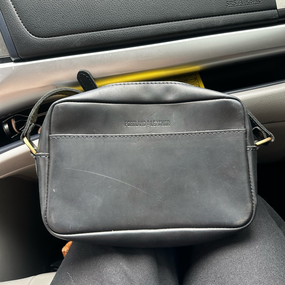 Portland leather goods crossbody